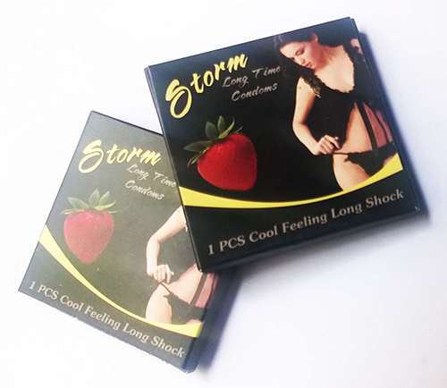 Bao cao su Storm Strawberry 6 bi Bao cao su Storm Strawberry 6 bi