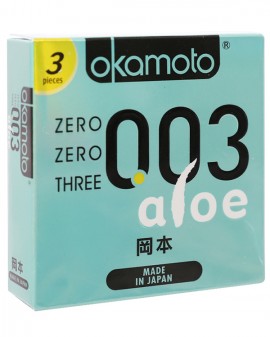 Bao cao su Okamoto 003 tinh chất lô hội 52mm